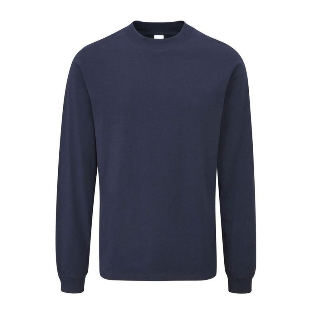 Mantis Unisex Adult Essential Heavy Long-Sleeved T-Shirt / Navy